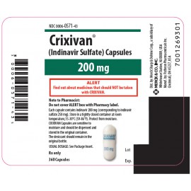 Изображение препарта из Германии: Криксиван Crixivan 200 мг/360 капсул